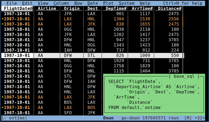 vdsql screenshot